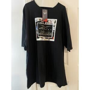 Reebok Men's Graphic Series Short-Sleeve Black Tee NWT Size XXL New With Tags